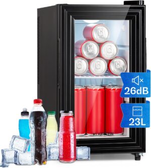 Klarstein MKS-23 Mini Kühlschrank 23L Leise Minibar