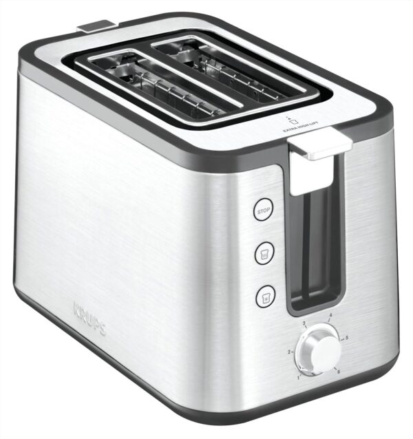 Krups KH442D Toaster Edelstahl 2 Scheiben 850W