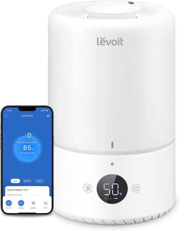 LEVOIT 3L Luftbefeuchter 360° Cool Mist 25H 28dB