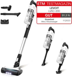 Levoit VortexIQ 40 Akku Staubsauger Tierhaare 4-in-1