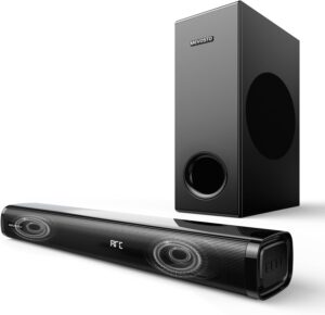 MEVOSTO Soundbar 2.1 mit Subwoofer ARC Opt AUX BT5.0