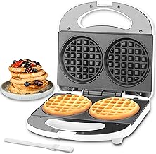 Mini Waffeleisen SW-200 Antihaft Weiß