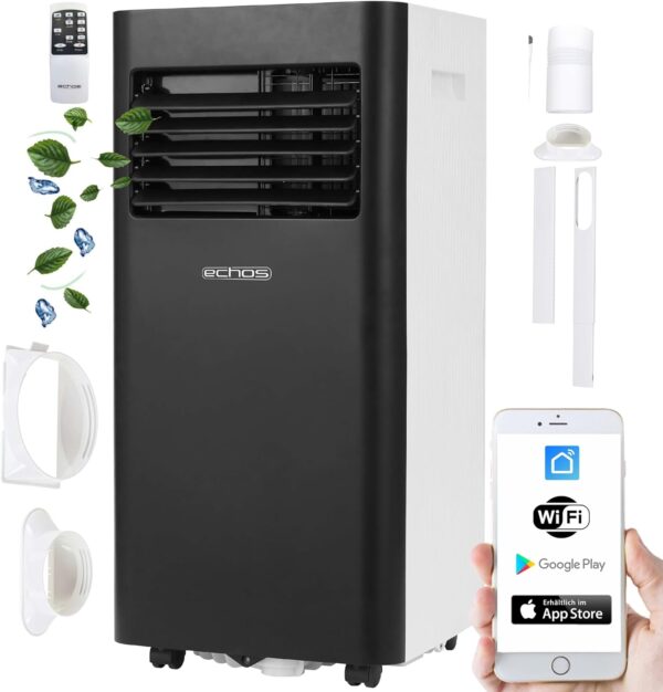 Mobile Klimaanlage 9000 BTU mit WLAN und Timer