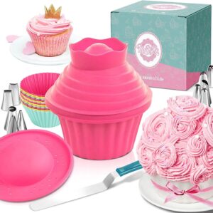 MoNiRo XXL Cupcake Backform Set 30tlg Silikon Zubehör