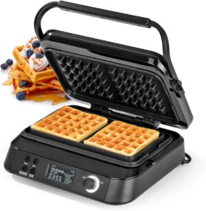 N8WERK Waffeleisen 1600W mit LCD Display