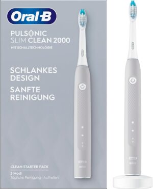 Oral-B Pulsonic Slim Clean 2000 Schallzahnbürste grau