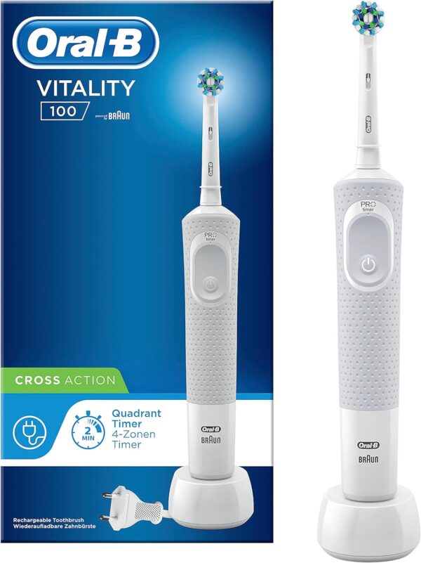 Oral-B Vitality 100 Elektrische Zahnbürste weiß