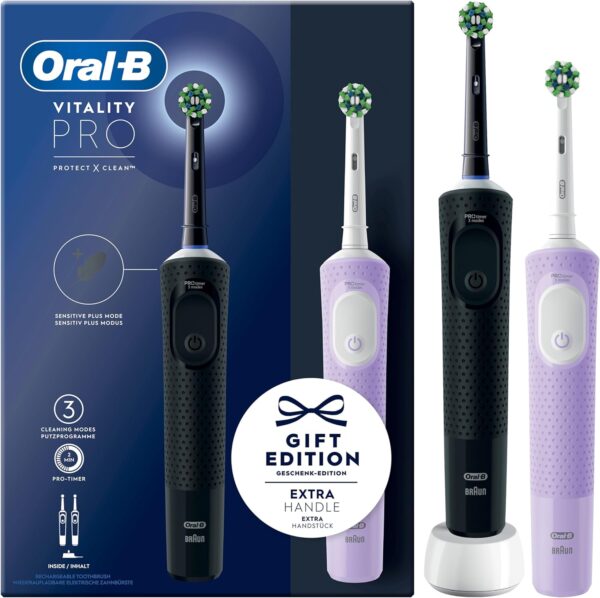 Oral-B Vitality Pro Elektrische Zahnbürste 2er-Pack