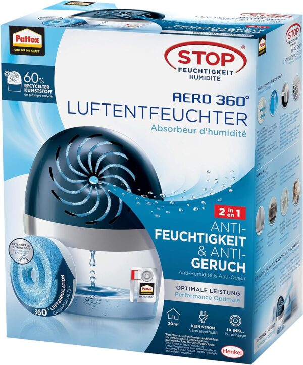 Pattex AERO 360º Luftentfeuchter mit 450g Tab