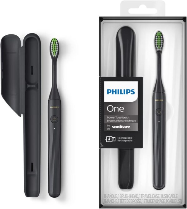 Philips One HY1200/06 elektrische Zahnbürste USB Schwarz