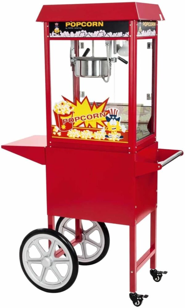 Popcornmaschine mit Wagen Rot Royal Catering