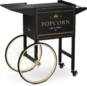 Popcornwagen schwarz gold Royal Catering RCPT-BGWG-1