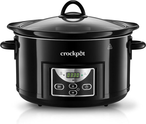 Programmierbarer 4,7L Crockpot Schongarer Schwarz