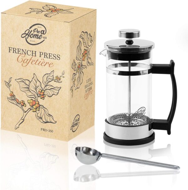 Pro@Home43 French Press 0,35L Kaffeebereiter Glas