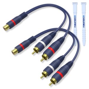 RCA Y Splitter Kabel 15cm für Subwoofer 2Stk