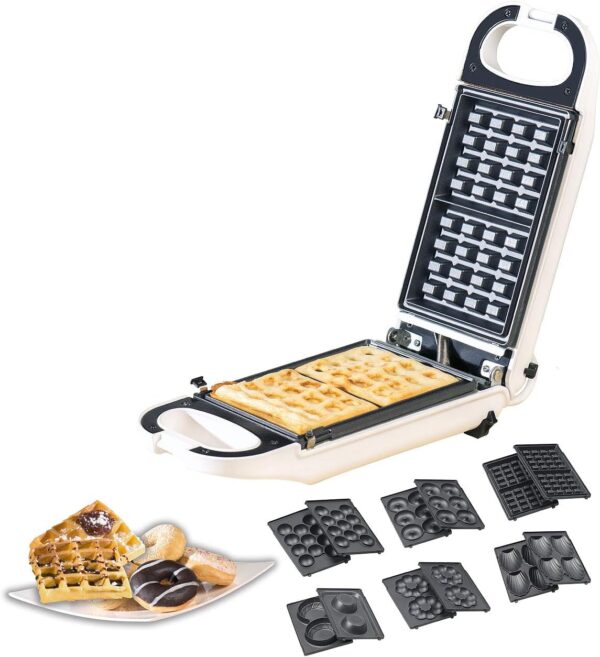 Rosenstein Söhne 6in1 Snack-Maker 700W Waffeleisen