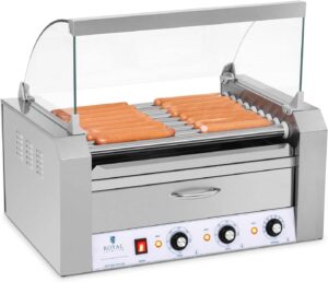 Royal Catering Hot Dog Grill RC-HDG2200 9 Rollen 2200W