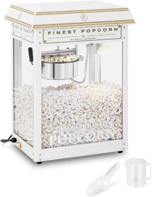 Popcornmaschine 1600W Gold Weiß