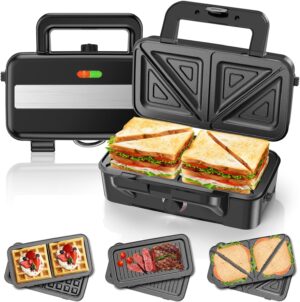 Sandwichmaker 3-in-1 SM1200 Waffeleisen Grill Toaster