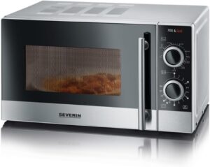 SEVERIN MW 7874 Mikrowelle mit Grill 700W Edelstahl