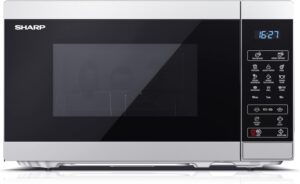 SHARP Mikrowelle 800W Grill 1000W Silber