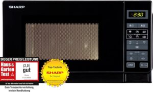 Sharp R242BKW Mikrowelle 20L 800W Schwarz