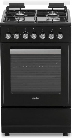 Simfer FS 5031-1 Standherd 50cm Schwarz 48L Grill Timer