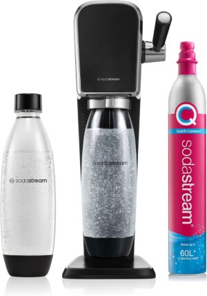 SodaStream Art Wassersprudler Schwarz mit CO2-Zylinder