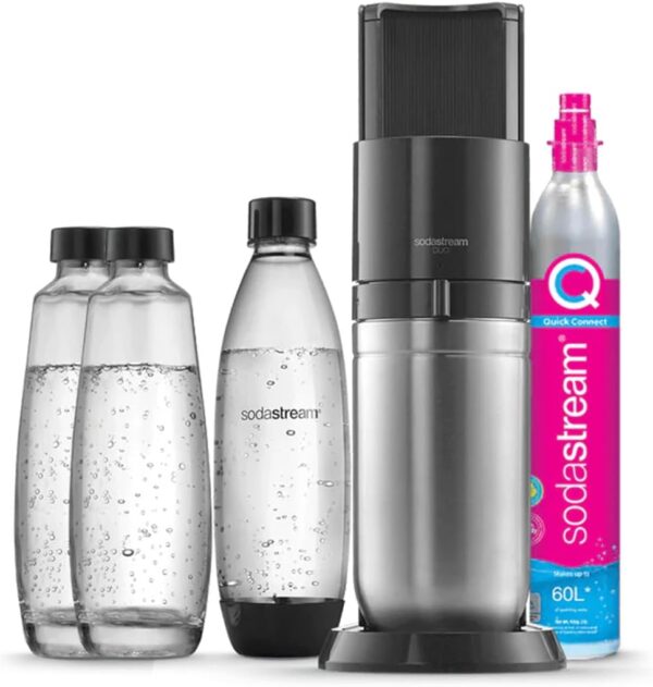 SodaStream DUO Titan Wassersprudler Set CO2-Zylinder