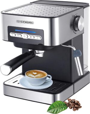 Steinborg Espressomaschine mit Milchaufschäumer