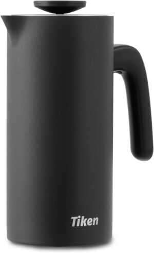 Tiken 1L French Press Edelstahl Doppelwandig