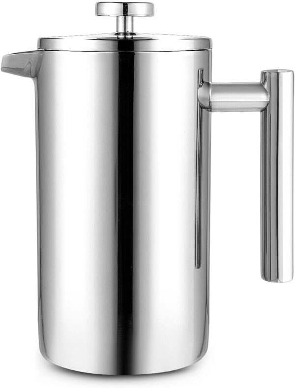 Trintion French Press Edelstahl 1L Doppelwandig