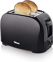 Tristar BR-1025 Toaster Schwarz mit Brötchenaufsatz