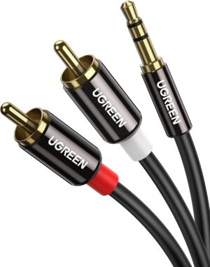 UGREEN 3,5mm Klinke auf Cinch Kabel 1m Audio