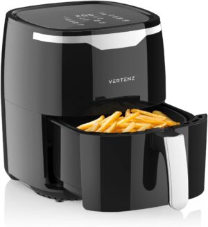 VERTENZ Heißluftfritteuse XL 5L 1400W Schwarz