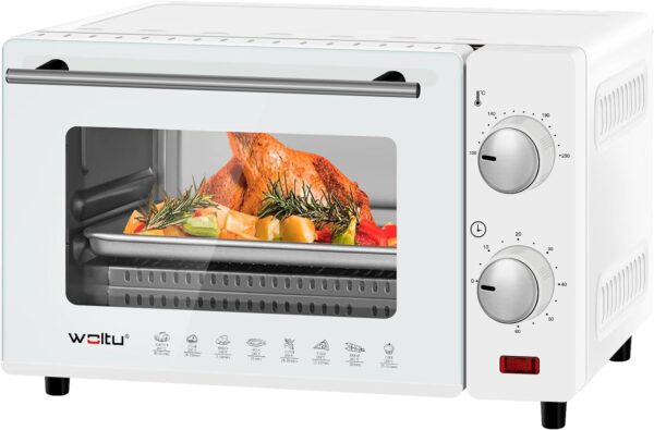 WOLTU BF14ws Mini Backofen 10L Timer Weiß