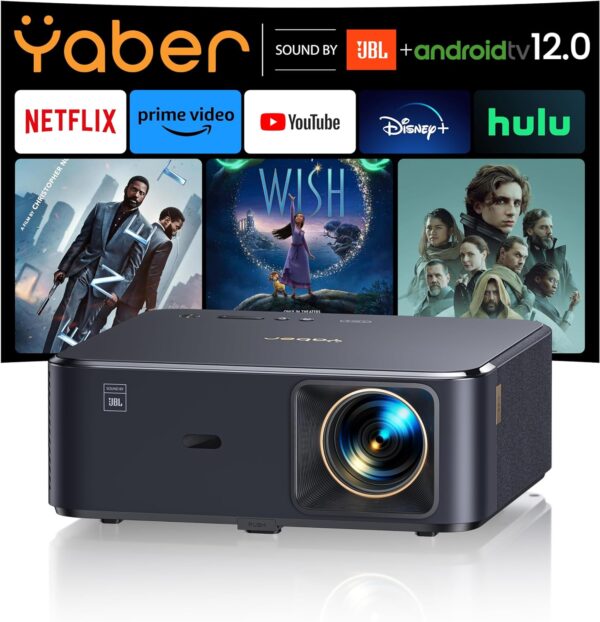 YABER K2s 4K Beamer mit Android TV und JBL Sound