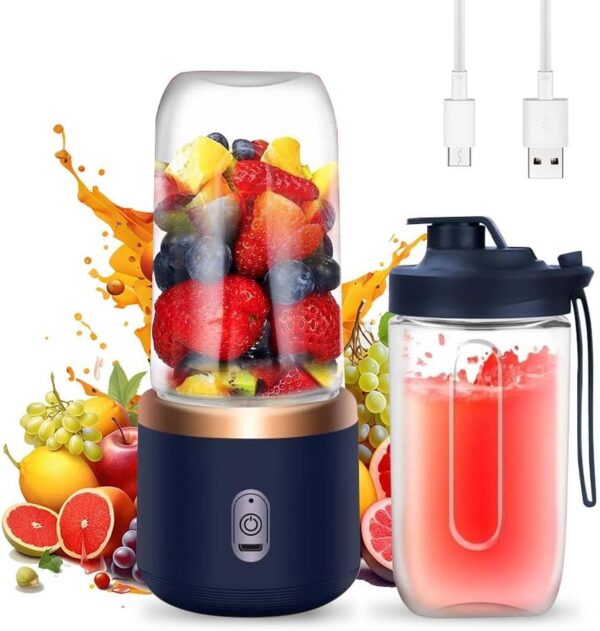 Yotutun Smoothie Maker 400ml USB Mini Blender 6 Klingen