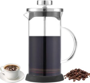 Zephyrize 600ml French Press Kaffeebereiter Glas