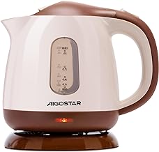 Aigostar Romeo Mini Wasserkocher 1L 1100W Braun