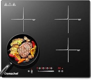 AMZCHEF Induktionskochfeld 60cm 4 Zonen 7000W