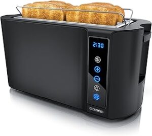 Arendo Edelstahl Toaster 4 Scheiben 1500W