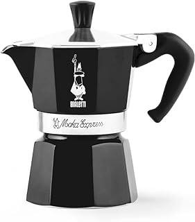 Bialetti Moka 3 Tassen Espressokocher Schwarz