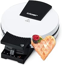 Cloer 181 Waffeleisen Herzwaffel 930W 16cm Weiß