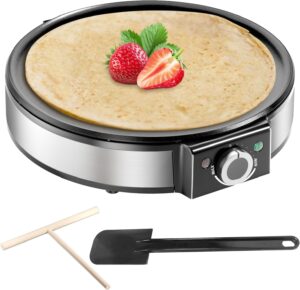 Crepes Maker 1200W Antihaft Edelstahl Zubehör