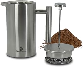 Handpresso Edelstahl French Press 0,6L Isoliert Robust