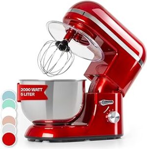 Klarstein Bella Elegance Küchenmaschine 1300W rot