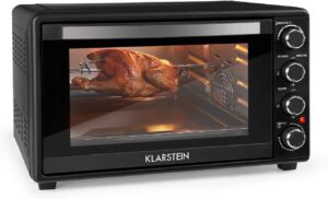 Klarstein Masterchef Mini-Backofen 60L 2000W Schwarz