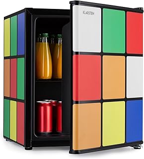 Klarstein Solve Mini-Kühlschrank 48L schwarz bunt