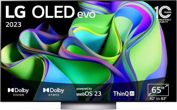 LG OLED65C31LA 65 Zoll OLED evo 4K Smart TV